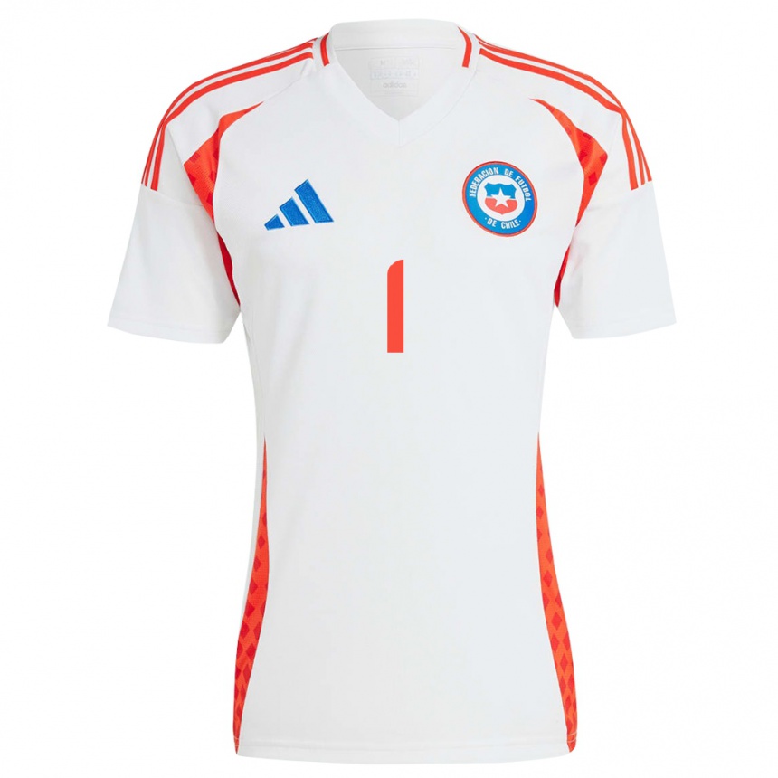 Niño Fútbol Camiseta Chile Christiane Endler #1 Blanco 2ª Equipación 24-26 México