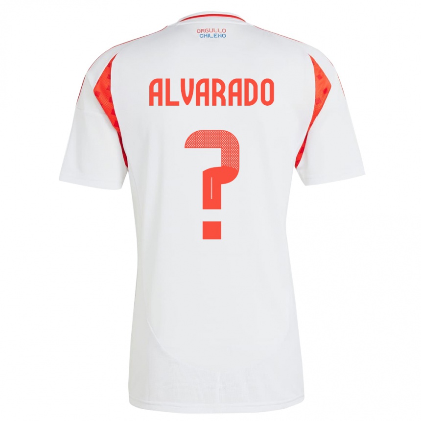 Niño Fútbol Camiseta Chile José Alvarado #0 Blanco 2ª Equipación 24-26 México