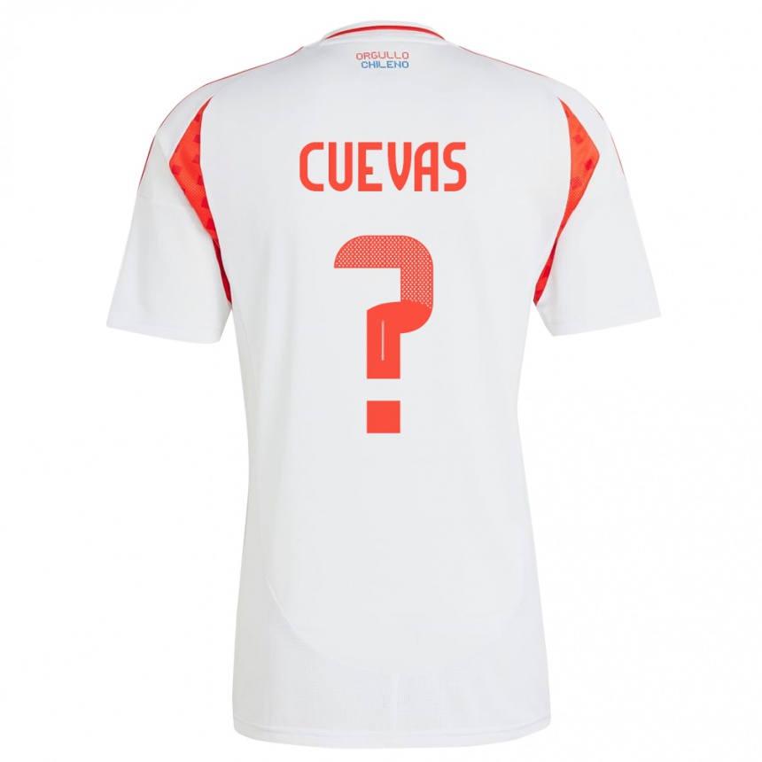 Niño Fútbol Camiseta Chile Yastin Cuevas #0 Blanco 2ª Equipación 24-26 México