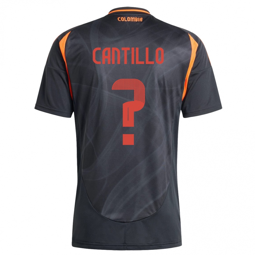 Niño Fútbol Camiseta Colombia Carlos Cantillo #0 Negro 2ª Equipación 24-26 México