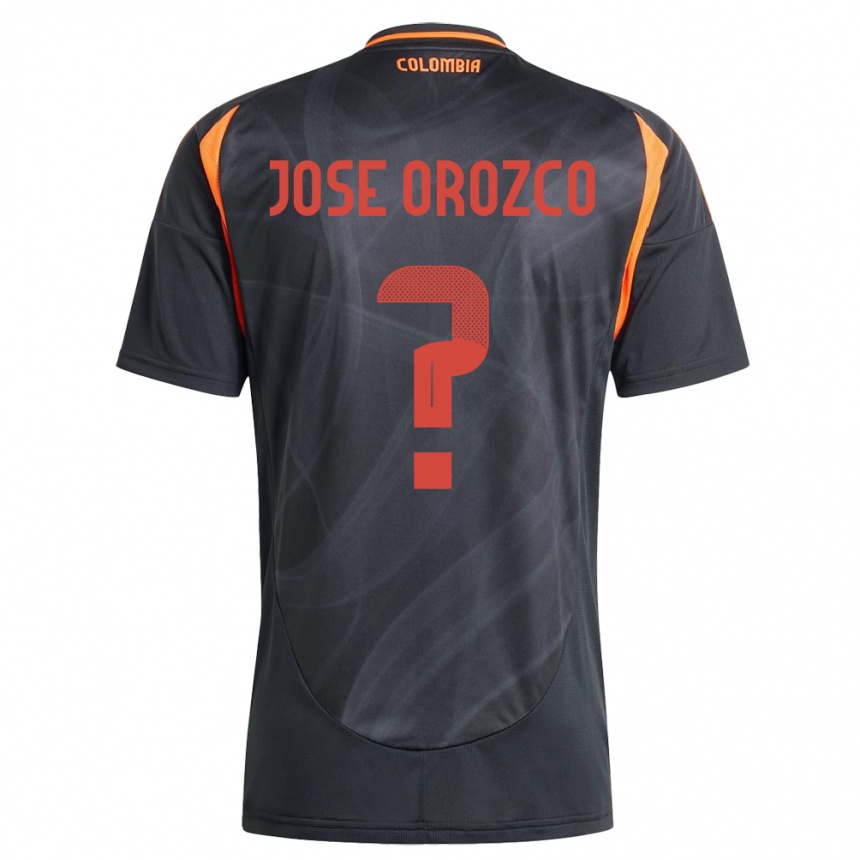 Niño Fútbol Camiseta Colombia Juan José Orozco #0 Negro 2ª Equipación 24-26 México