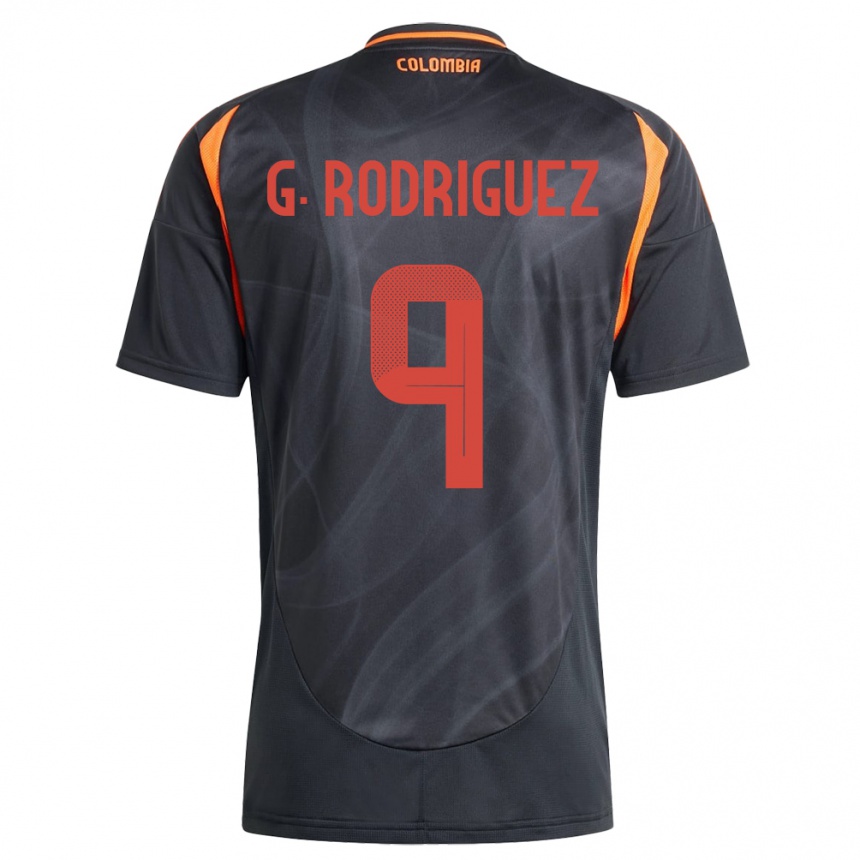 Niño Fútbol Camiseta Colombia Gabriela Rodríguez #9 Negro 2ª Equipación 24-26 México