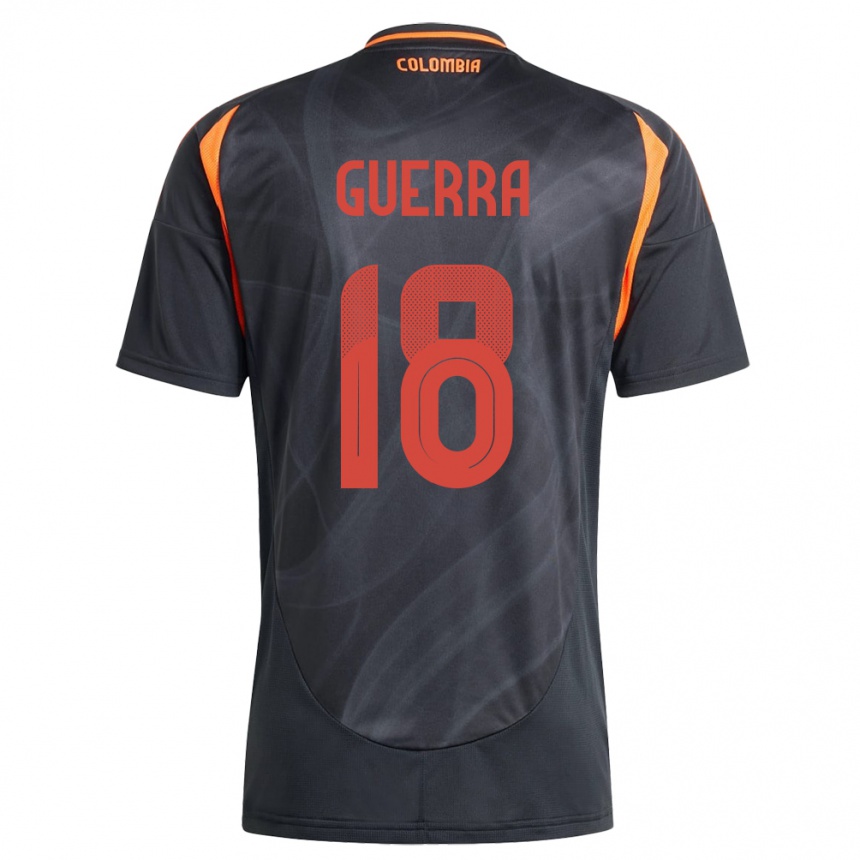 Niño Fútbol Camiseta Colombia Ingrid Guerra #18 Negro 2ª Equipación 24-26 México