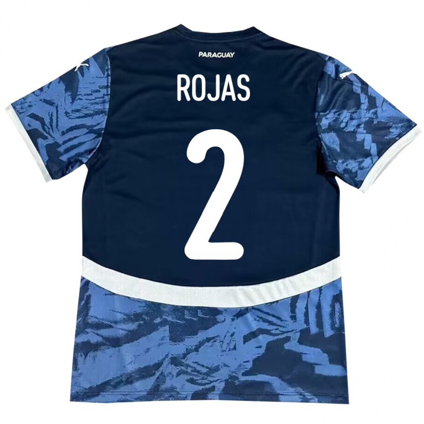 Niño Fútbol Camiseta Paraguay Robert Rojas #2 Azul 2ª Equipación 24-26 México