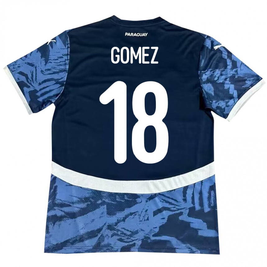 Niño Fútbol Camiseta Paraguay Diego Gómez #18 Azul 2ª Equipación 24-26 México