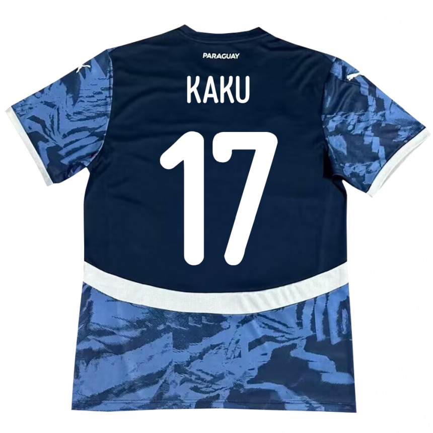 Niño Fútbol Camiseta Paraguay Kaku #17 Azul 2ª Equipación 24-26 México