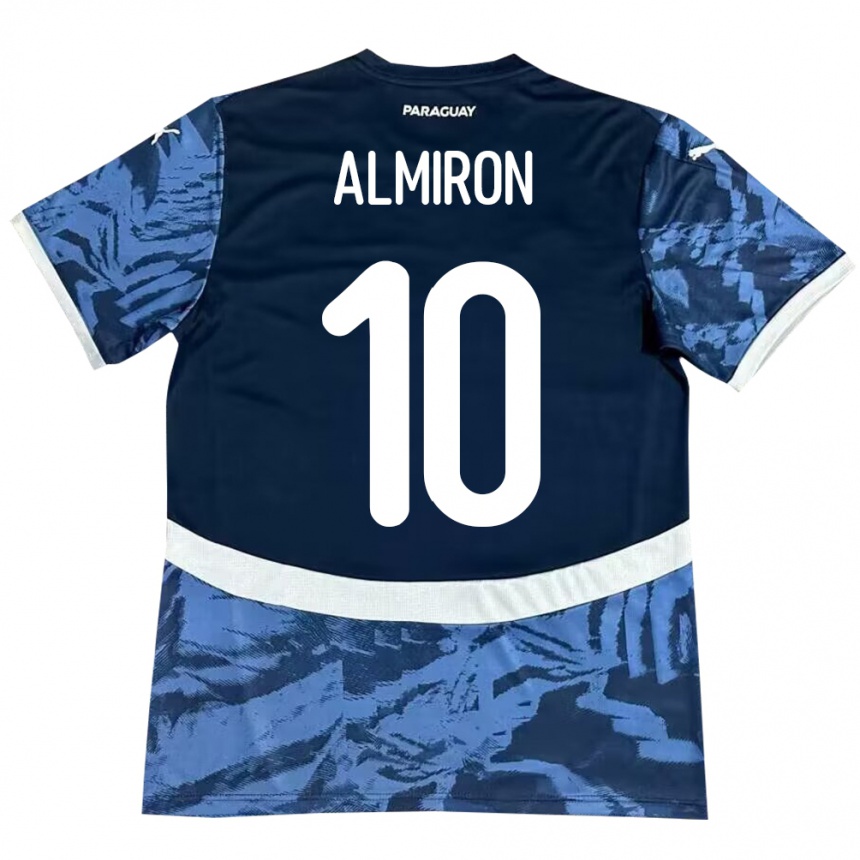 Niño Fútbol Camiseta Paraguay Miguel Almirón #10 Azul 2ª Equipación 24-26 México