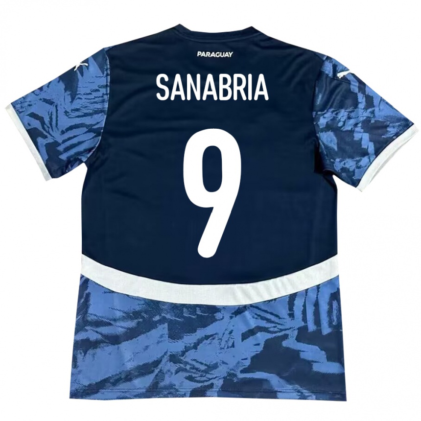 Niño Fútbol Camiseta Paraguay Antonio Sanabria #9 Azul 2ª Equipación 24-26 México