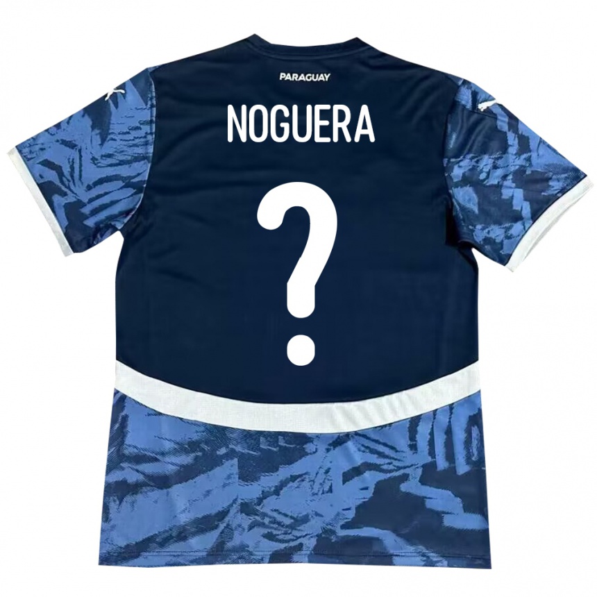 Niño Fútbol Camiseta Paraguay Junior Noguera #0 Azul 2ª Equipación 24-26 México