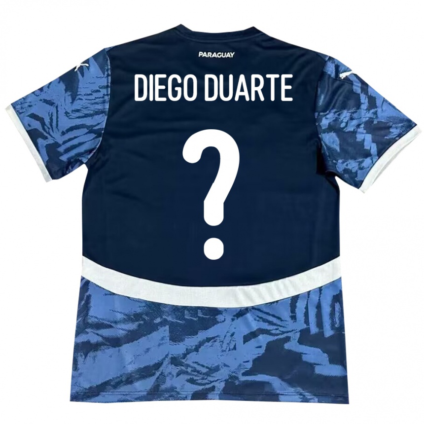 Niño Fútbol Camiseta Paraguay Diego Duarte #0 Azul 2ª Equipación 24-26 México