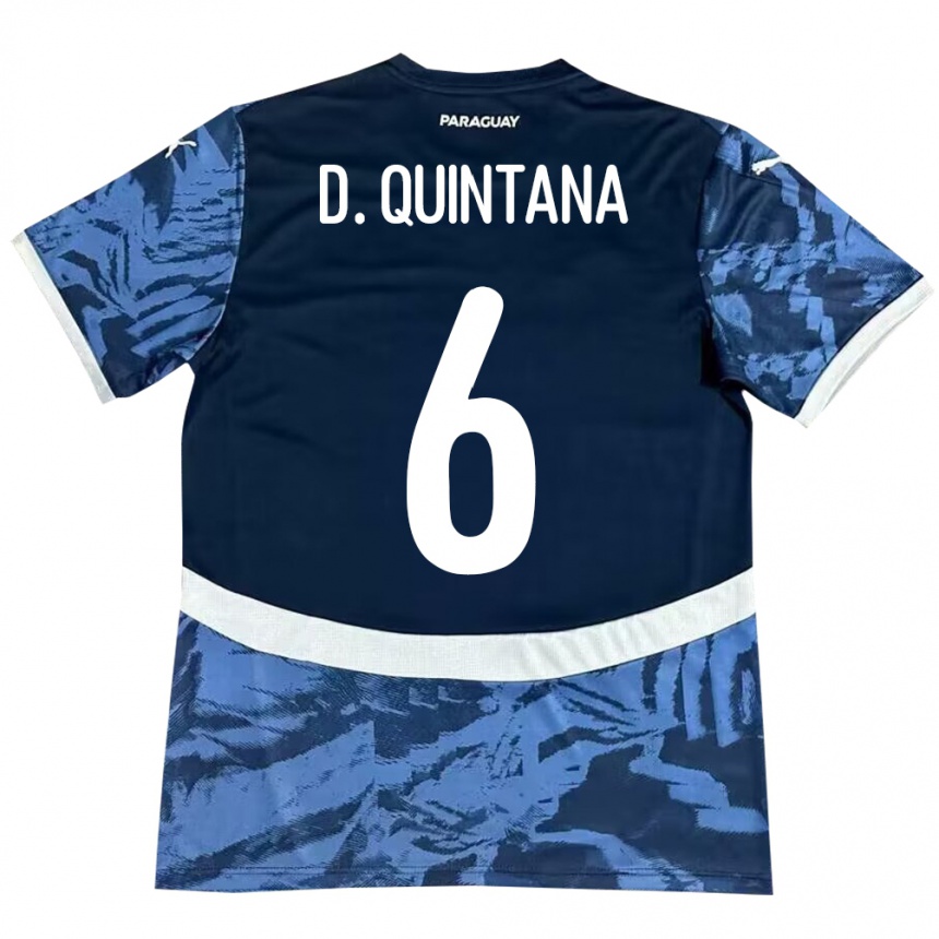 Niño Fútbol Camiseta Paraguay Dulce Quintana #6 Azul 2ª Equipación 24-26 México