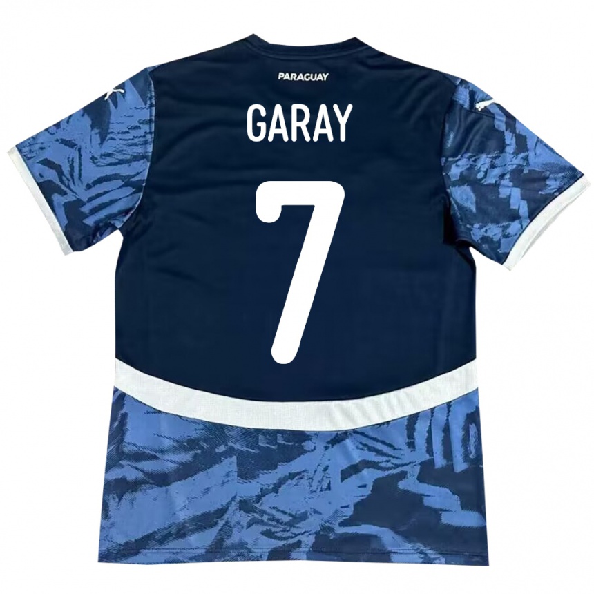 Niño Fútbol Camiseta Paraguay Griselda Garay #7 Azul 2ª Equipación 24-26 México