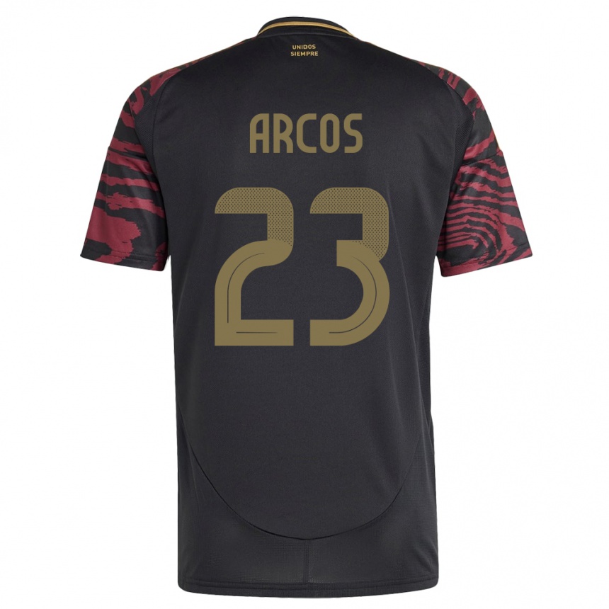 Niño Fútbol Camiseta Perú Lucía Arcos #23 Negro 2ª Equipación 24-26 México