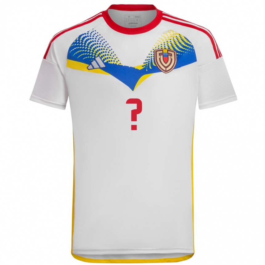 Niño Fútbol Camiseta Venezuela Álex Delgado #0 Blanco 2ª Equipación 24-26 México