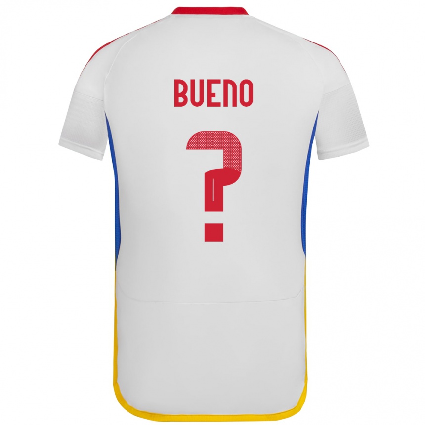 Niño Fútbol Camiseta Venezuela Jesús Bueno #0 Blanco 2ª Equipación 24-26 México