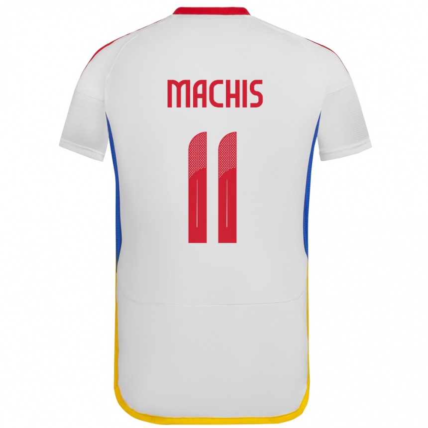 Niño Fútbol Camiseta Venezuela Darwin Machís #11 Blanco 2ª Equipación 24-26 México