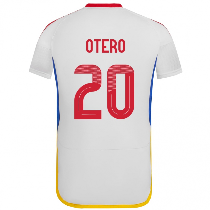 Niño Fútbol Camiseta Venezuela Rómulo Otero #20 Blanco 2ª Equipación 24-26 México