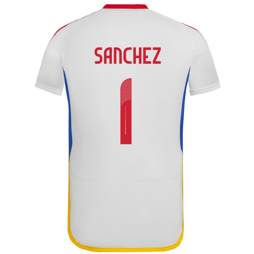 Niño Fútbol Camiseta Venezuela Jorge Sánchez #1 Blanco 2ª Equipación 24-26 México