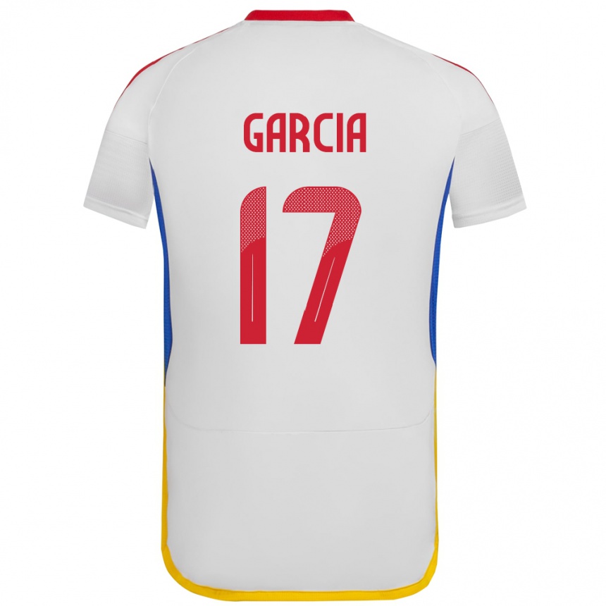 Niño Fútbol Camiseta Venezuela Gabriela García #17 Blanco 2ª Equipación 24-26 México