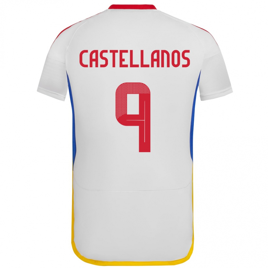 Niño Fútbol Camiseta Venezuela Deyna Castellanos #9 Blanco 2ª Equipación 24-26 México