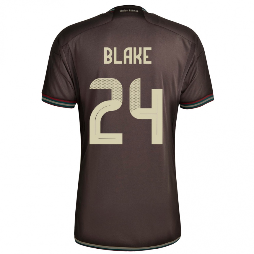 Niño Fútbol Camiseta Jamaica Andre Blake #24 Marrón Noche 2ª Equipación 24-26 México