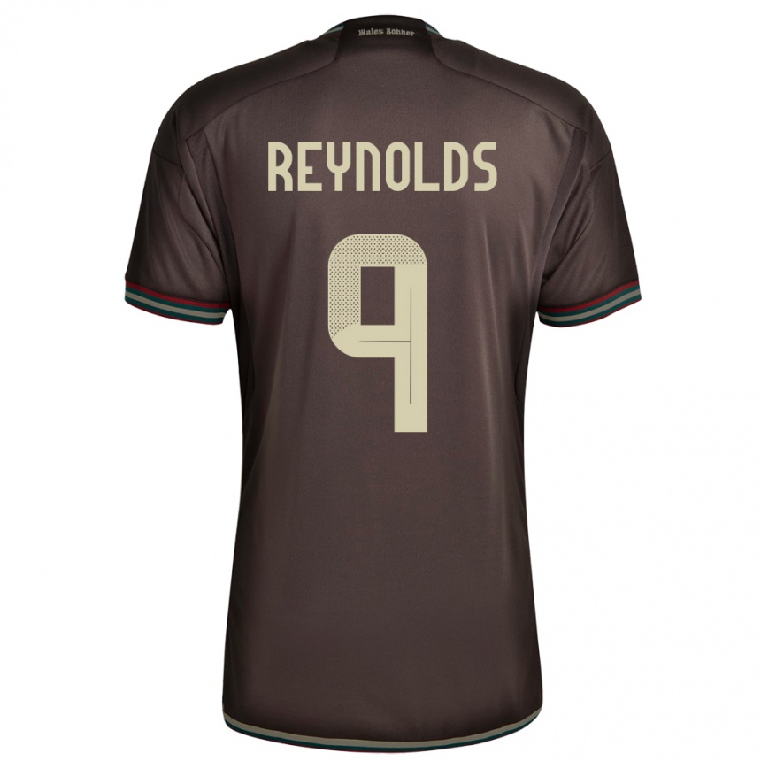 Niño Fútbol Camiseta Jamaica Fabian Reynolds #9 Marrón Noche 2ª Equipación 24-26 México