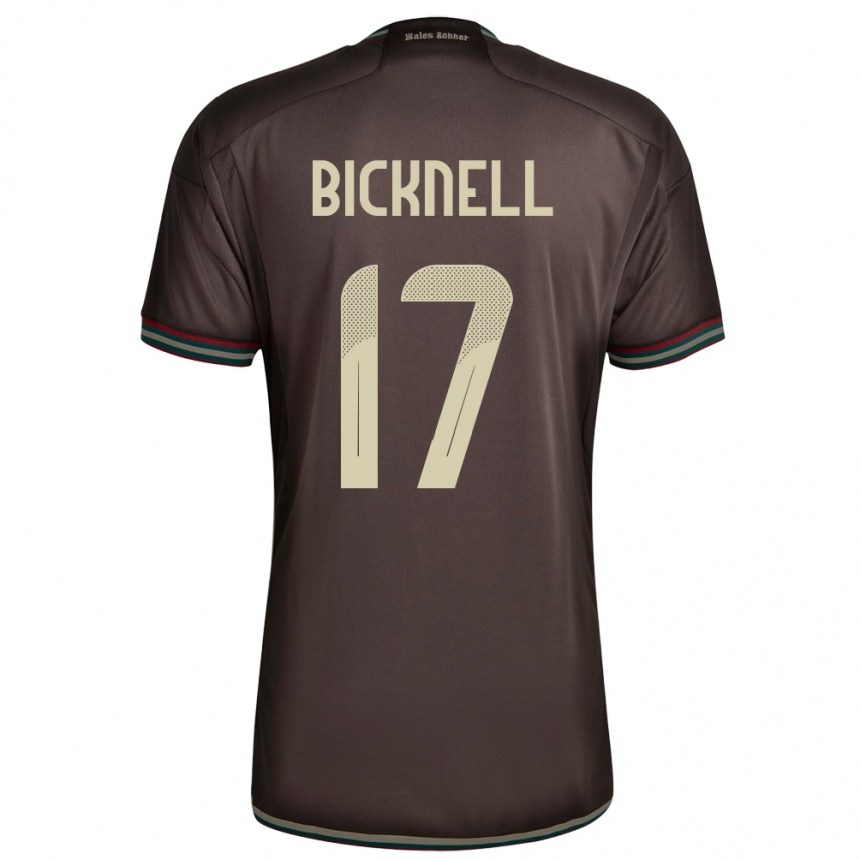 Niño Fútbol Camiseta Jamaica Alexander Bicknell #17 Marrón Noche 2ª Equipación 24-26 México