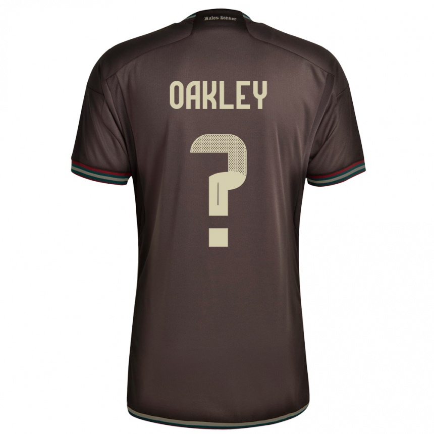 Niño Fútbol Camiseta Jamaica Katie Oakley #0 Marrón Noche 2ª Equipación 24-26 México