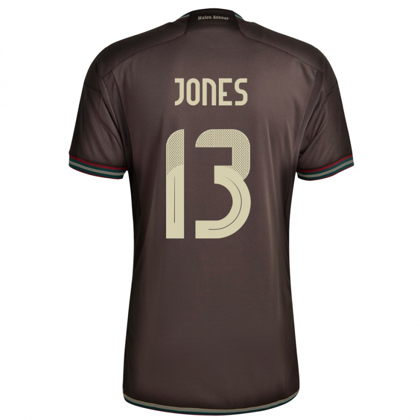 Niño Fútbol Camiseta Jamaica Javanae Jones #13 Marrón Noche 2ª Equipación 24-26 México