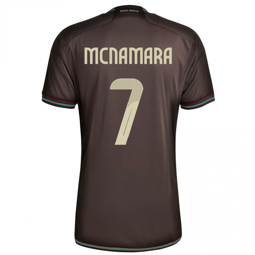 Niño Fútbol Camiseta Jamaica Peyton Mcnamara #7 Marrón Noche 2ª Equipación 24-26 México