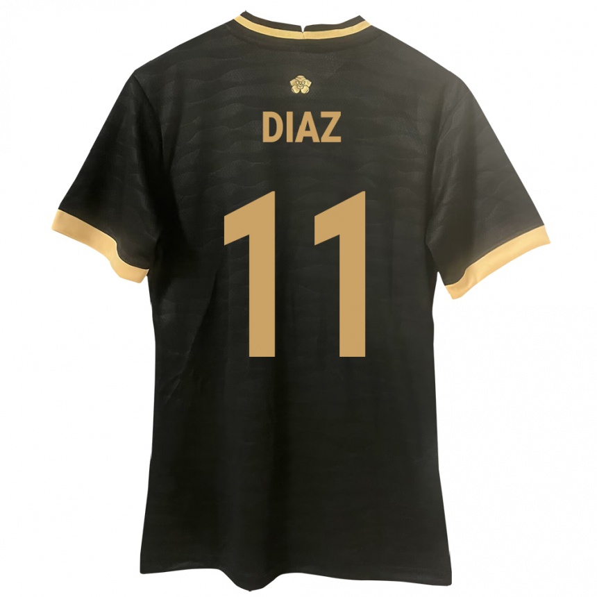 Niño Fútbol Camiseta Panamá Ismael Díaz #11 Negro 2ª Equipación 24-26 México