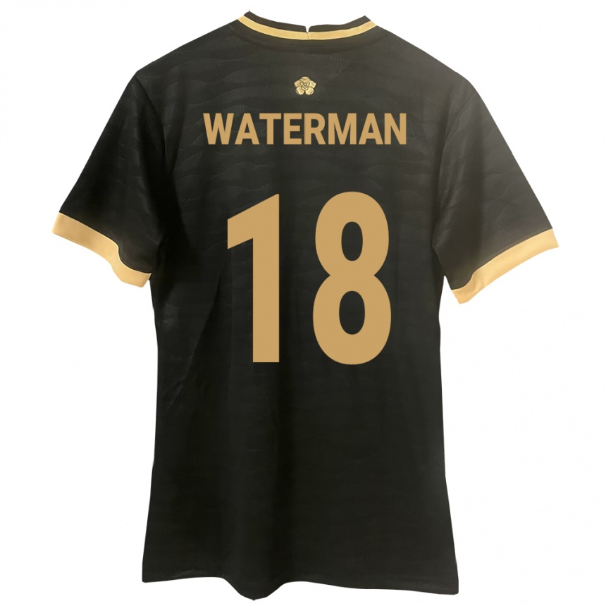 Niño Fútbol Camiseta Panamá Cecilio Waterman #18 Negro 2ª Equipación 24-26 México