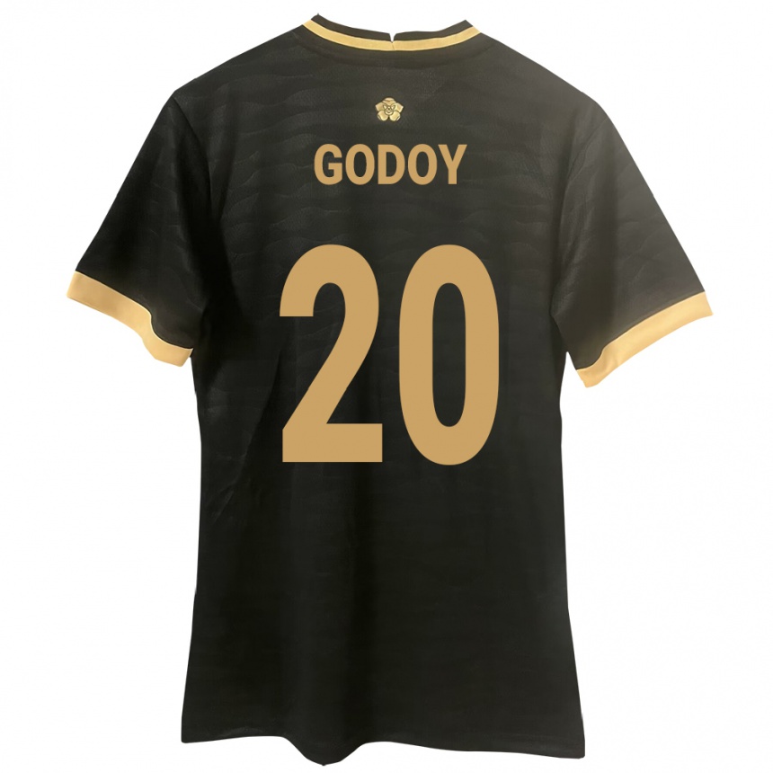 Niño Fútbol Camiseta Panamá Aníbal Godoy #20 Negro 2ª Equipación 24-26 México