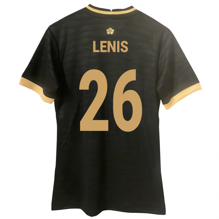 Niño Fútbol Camiseta Panamá Kahiser Lenis #26 Negro 2ª Equipación 24-26 México