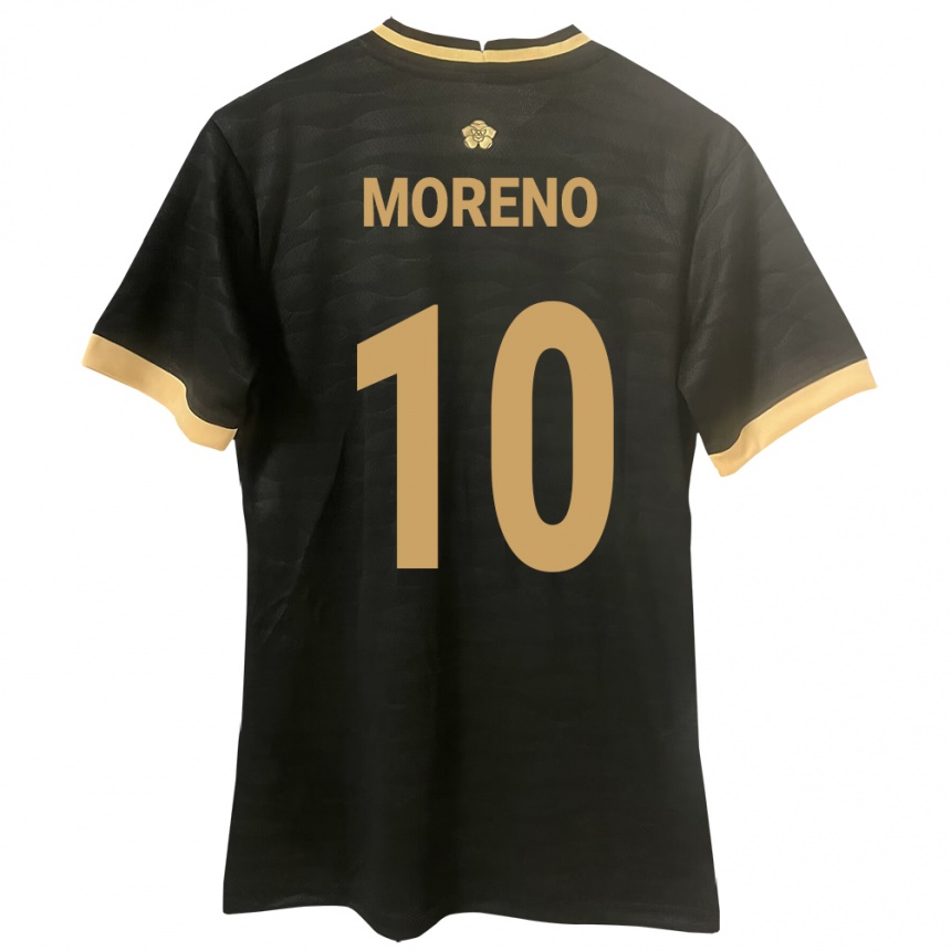 Niño Fútbol Camiseta Panamá Éric Moreno #10 Negro 2ª Equipación 24-26 México