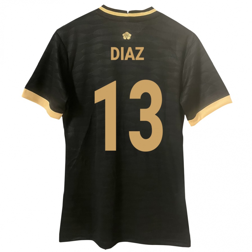 Niño Fútbol Camiseta Panamá Érick Díaz #13 Negro 2ª Equipación 24-26 México