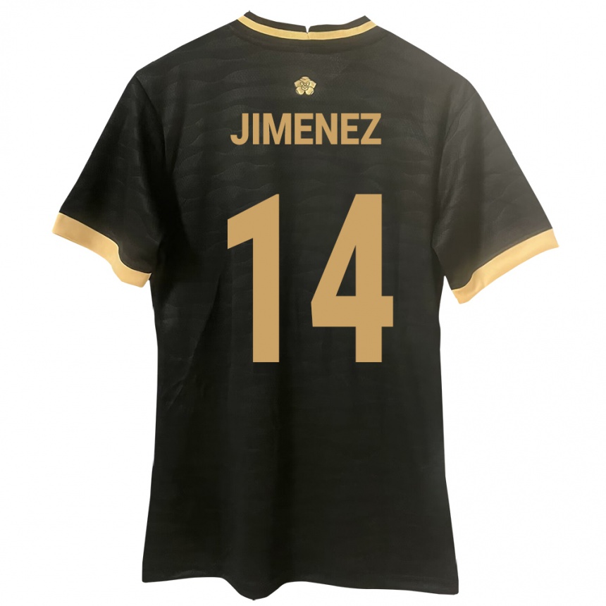 Niño Fútbol Camiseta Panamá Juan Jiménez #14 Negro 2ª Equipación 24-26 México