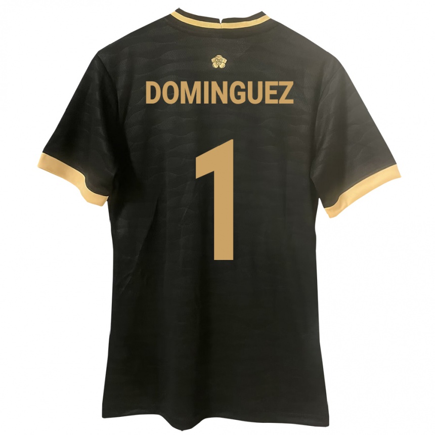 Niño Fútbol Camiseta Panamá Valeska Domínguez #1 Negro 2ª Equipación 24-26 México