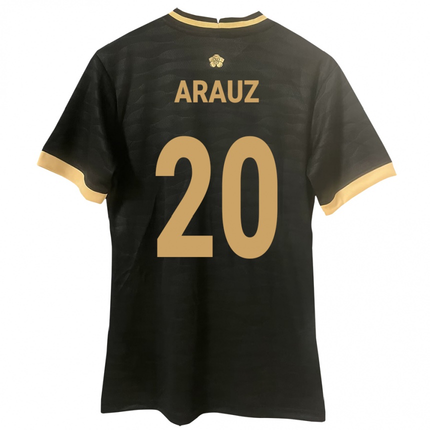 Niño Fútbol Camiseta Panamá Yulieth Araúz #20 Negro 2ª Equipación 24-26 México