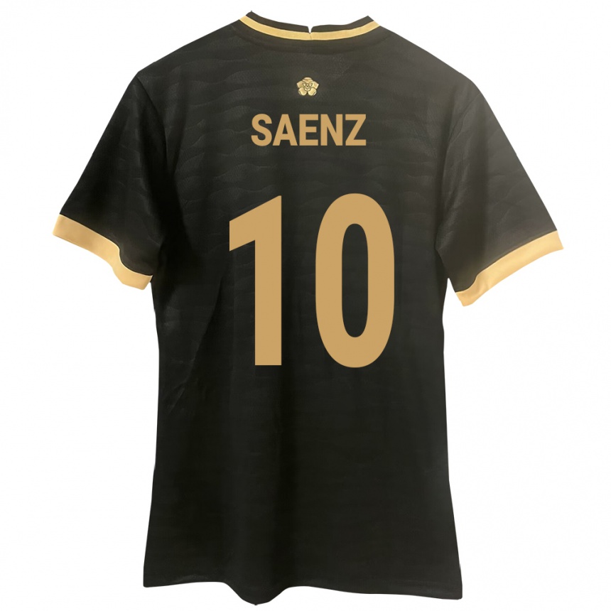 Niño Fútbol Camiseta Panamá Gloria Sáenz #10 Negro 2ª Equipación 24-26 México