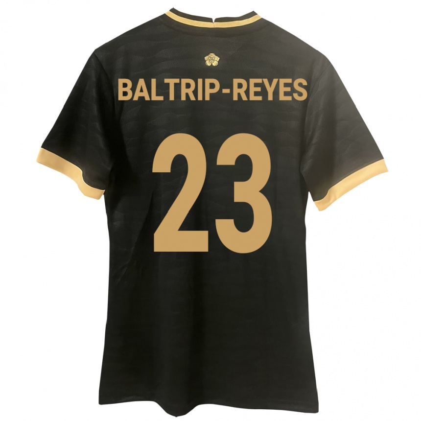 Niño Fútbol Camiseta Panamá Carina Baltrip-Reyes #23 Negro 2ª Equipación 24-26 México