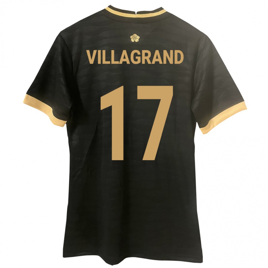 Niño Fútbol Camiseta Panamá Gabriela Villagrand #17 Negro 2ª Equipación 24-26 México