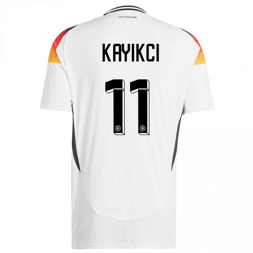 Hombre Fútbol Camiseta Alemania Hasret Kayikci #11 Blanco 1ª Equipación 24-26 México