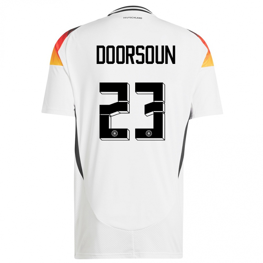 Hombre Fútbol Camiseta Alemania Sara Doorsoun #23 Blanco 1ª Equipación 24-26 México