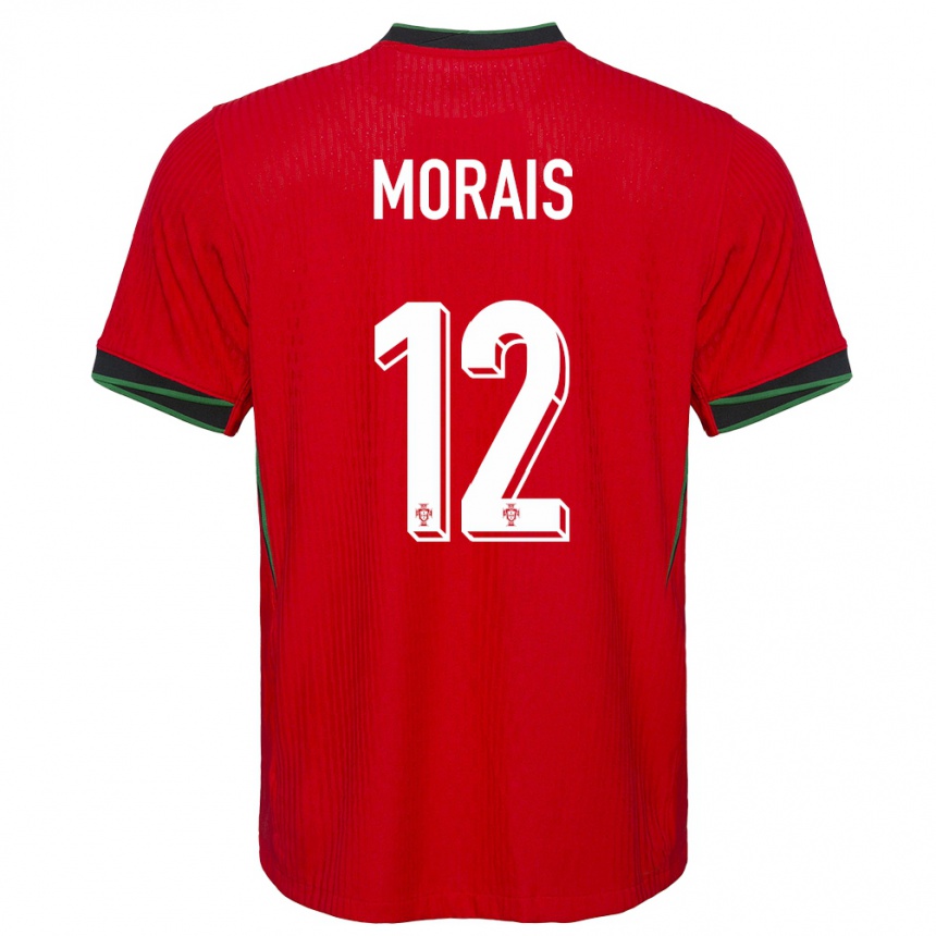 Hombre Fútbol Camiseta Portugal Patricia Morais #12 Rojo 1ª Equipación 24-26 México