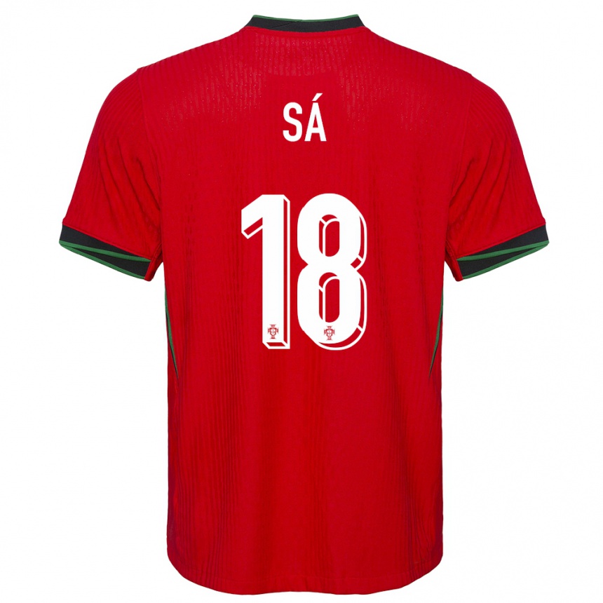 Hombre Fútbol Camiseta Portugal Gustavo Sa #18 Rojo 1ª Equipación 24-26 México