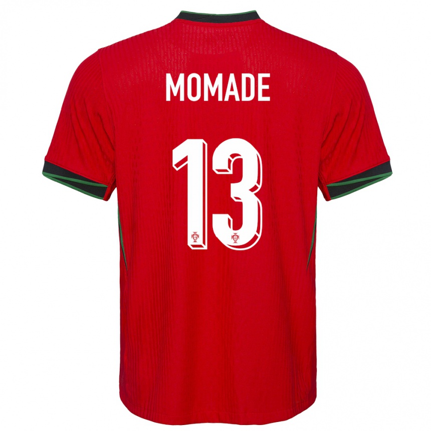 Hombre Fútbol Camiseta Portugal Rayhan Momade #13 Rojo 1ª Equipación 24-26 México