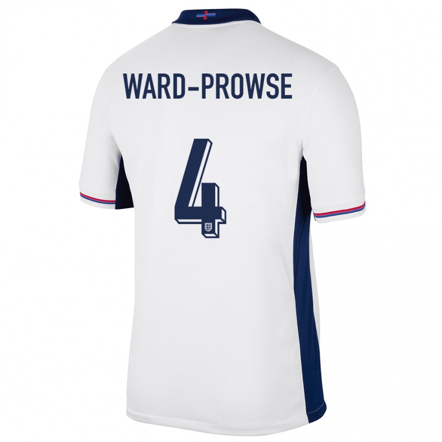 Hombre Fútbol Camiseta Inglaterra James Ward-Prowse #4 Blanco 1ª Equipación 24-26 México