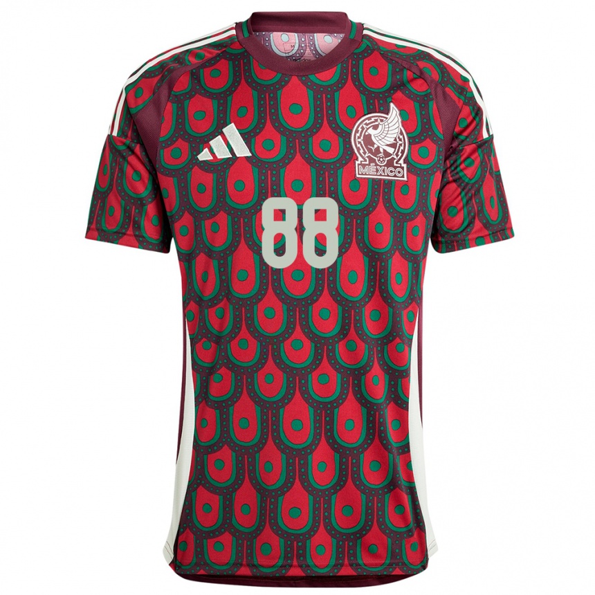 Hombre Fútbol Camiseta México Maricarmen Reyes #88 Granate 1ª Equipación 24-26 México