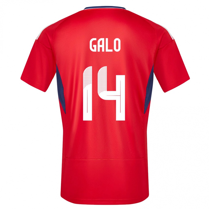 Hombre Fútbol Camiseta Costa Rica Orlando Galo #14 Rojo 1ª Equipación 24-26 México